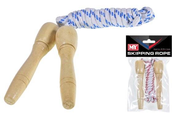 WOODED SKIPPING ROPE