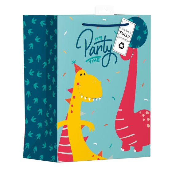 SF12041 GIFT BAG BIRTHDAY DINOSAURS LA