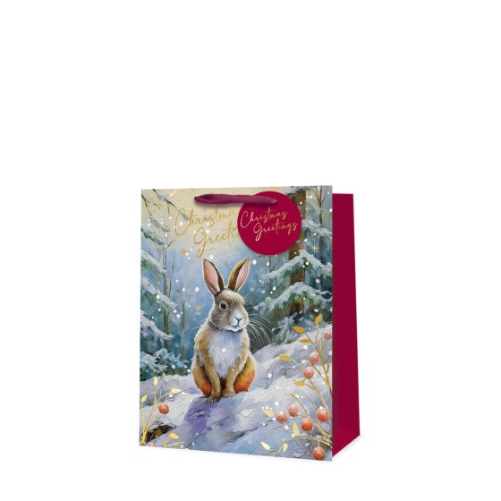 XH3106 GIFT BAG LUX TRAD RABBIT M