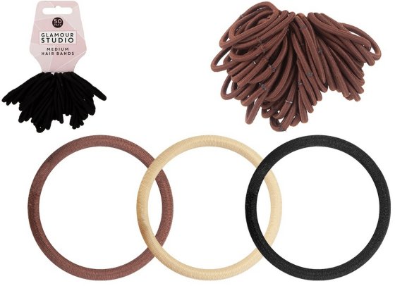 SJ12109 SJ12109 HAIR BAND MEDIUM ASST 50PK