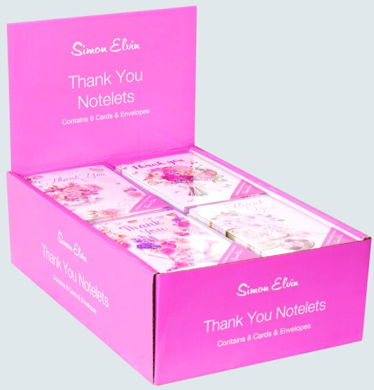 SH14919 NOTELETS THANK YOU FLORAL