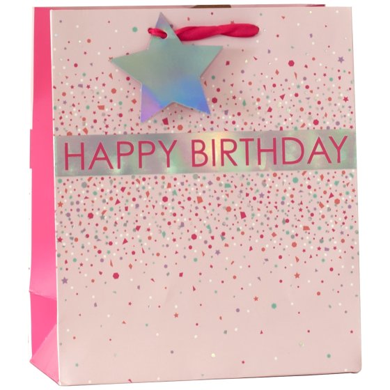 NEW FOR 2024 SG12714 GIFT BAG BIRTHDAY CONFETTI PIN