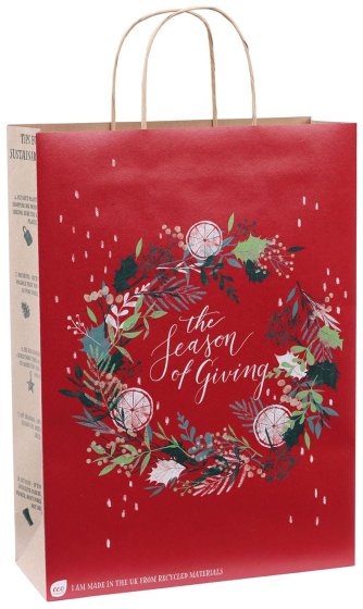 WIGIG GIFT BAG ECO NATURE FESTIVE FO