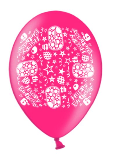 SH12425 BALLOON PRINTED AGE 6