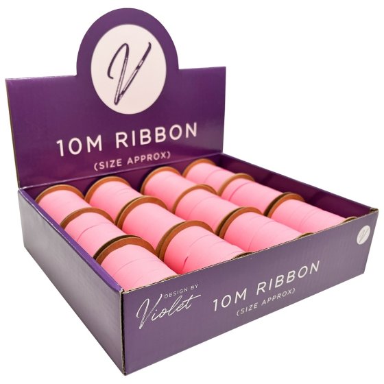 SJ14316 SJ14316 RIBBON 1CM X 10M LIGHT PINK
