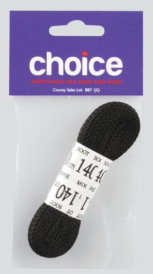 SH11018 CHOICE 140CM BLACK FTBALL LACE