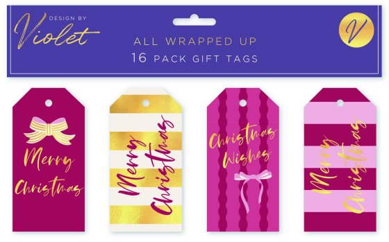 TAGS ALL WRAPPED UP 16PK