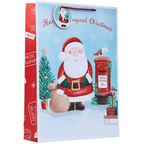 XH2503 GIFT BAG CHRISTMAS POST XL