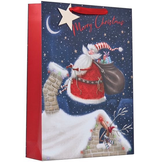 XH2505 GIFT BAG JOLLY SANTA XL