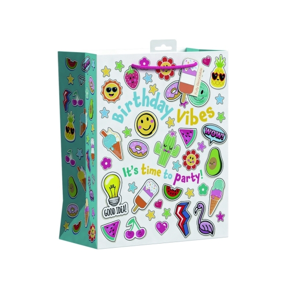 SJ15305 SJ15305 GIFT BAG EMOTICON FUN LARGE