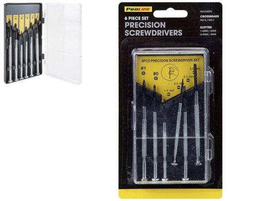 SJ11013 SJ11013 6 PIECE PRECISION SCREWDRIVER SET