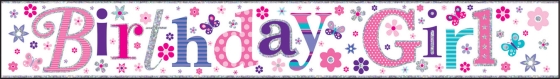 SJ14003 BANNER BIRTHDAY GIRL