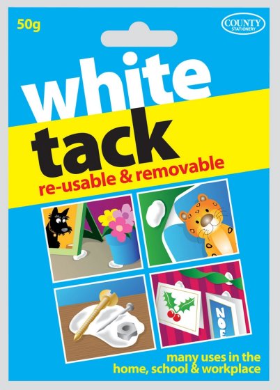 CJ0809 SJ05509 WHITE TACK 50G COUNTY