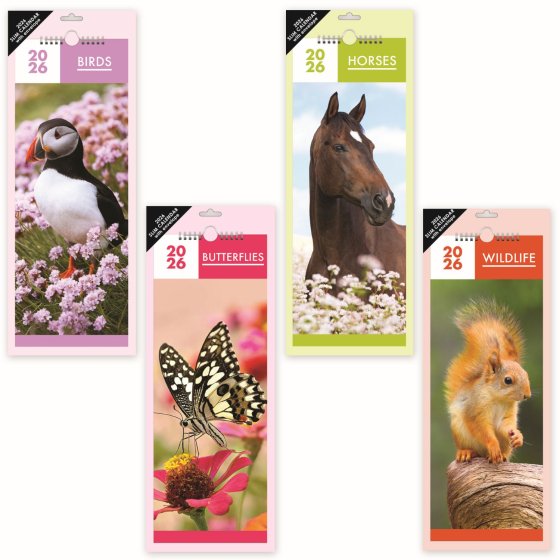 DH1202 CALENDAR SLIMLINE WILDLIFE