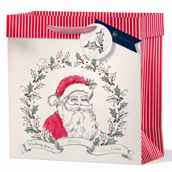 XH0104 GIFT BAG CLASSIC SANTA L S FSC
