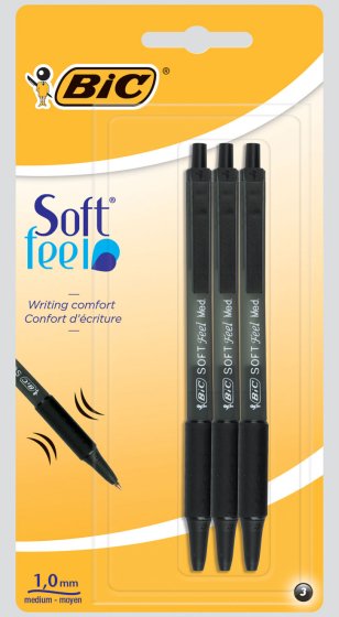 SH06808 SOFT FEEL CLICK GRIP X 3 BLACK