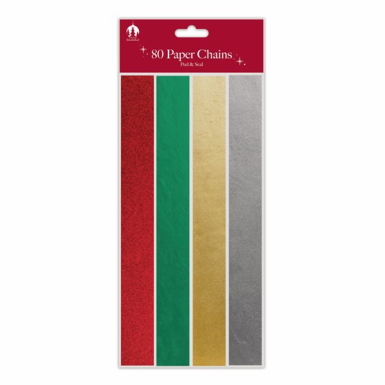 XH3605 PAPER CHAINS PACK 80 FOIL