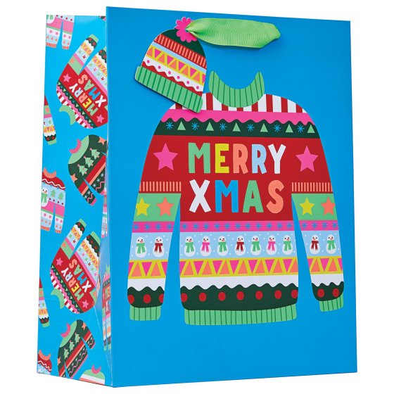 XH1906 GIFT BAG CHRISTMAS JUMPER L