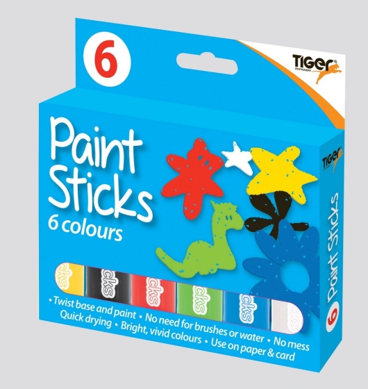 SJ08801 SJ08801 PAINT STICKS 6 COLOURS