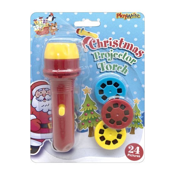 XH5502 TORCH CHRISTMAS PROJECTOR 11CM