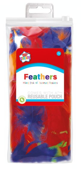 SH08914 CRAFT MIXED PACK OF FEATHERS