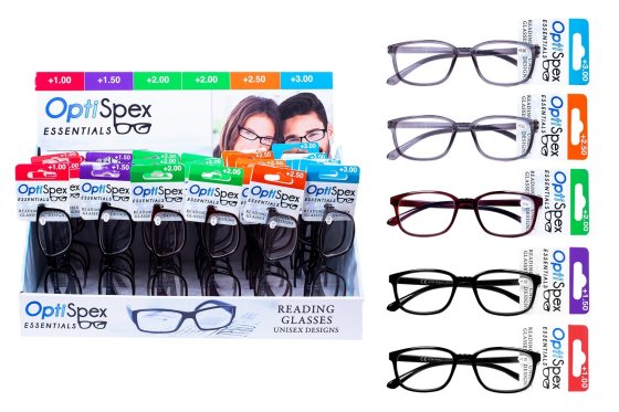 SJ11202 SJ11202 READING GLASSES 5 STRENGTHS ASST