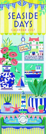 DJ1412 CALENDAR SLIM SEASIDE DAYS