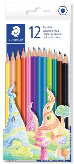 SH08004 12 X FULL WOOD FREE COL PENCIL