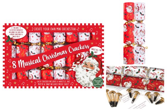 XH6307 CRACKERS 9.5IN MUSICAL WHISTLE