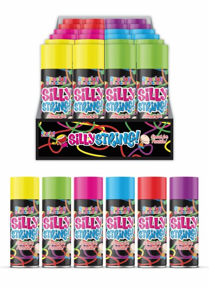 XH5213 SILLY STRING ASSORTED 200ML