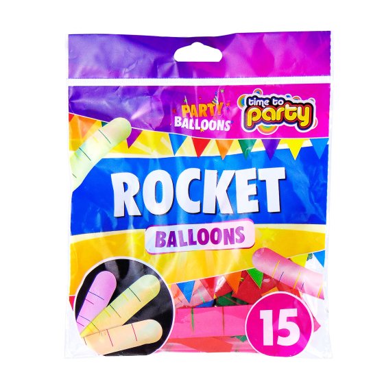 BALLOON ROCKET 15 PCS