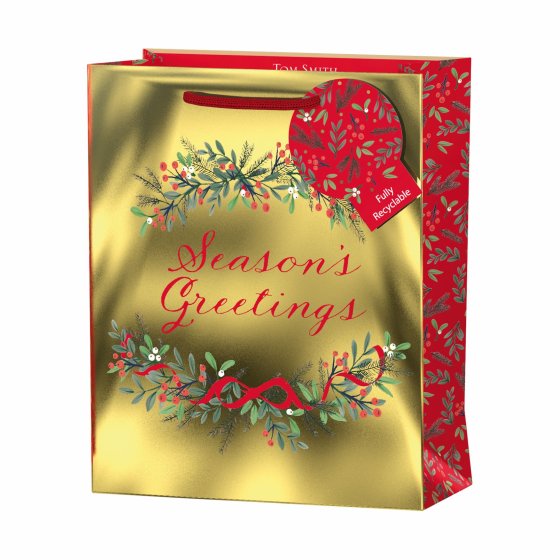 XH1505 GIFT BAG TIMELESS NOEL M FSC