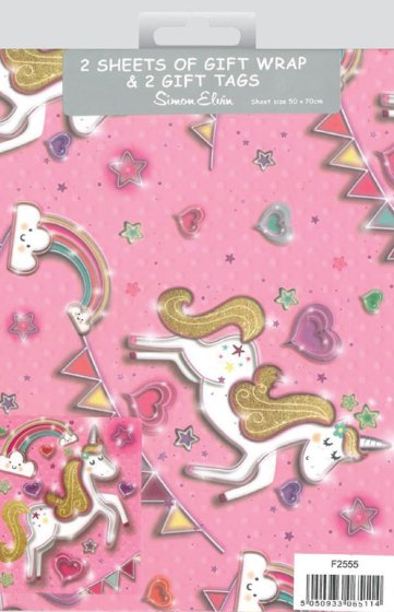 SH13704 WRAP JUV UNICORN GIRL 2 SH 2 T