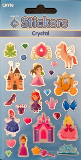 SJ09207 SJ09207 CRYSTAL STICKERS PRINCESS CRY18