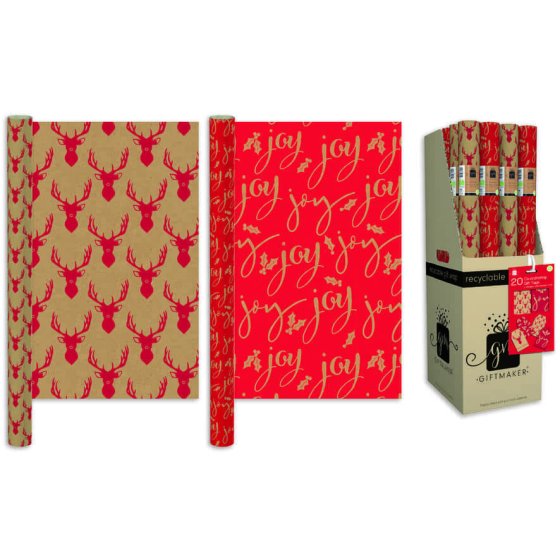 WIGIG WRAP 2M ROLL KRAFT STAGS ASST