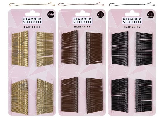 SJ12107 SJ12107 HAIR GRIPS ASST 200PK