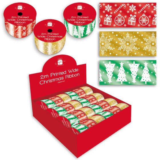 XH3414 RIBBON 2M WIDE PRINTED 3DES CD