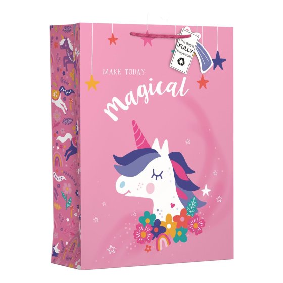 SH14337 GIFT BAG MAGICAL UNICORN XL