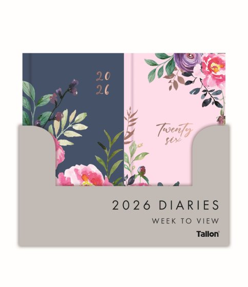 DH0505 DIARY SLIM VINTAGE FLORAL