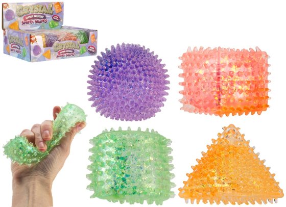 SQUISHIES SPIKEY SHAPES 5.5CM 4 ASST