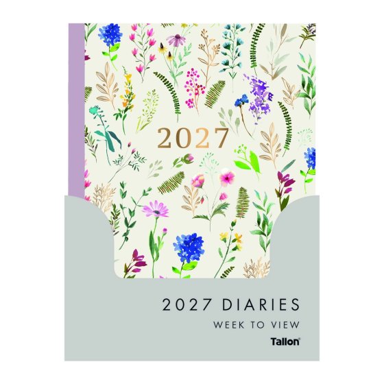 DJ0501 2027 DIARY A5 BEE FLORAL WTV
