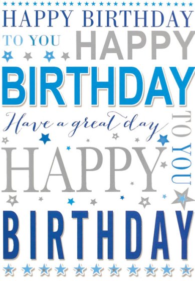 SH14741 OB10004 MALE BIRTHDAY C50