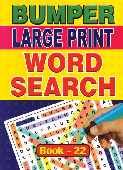 SH10415 LARGE PRINT WORDSEARCH BOOKS