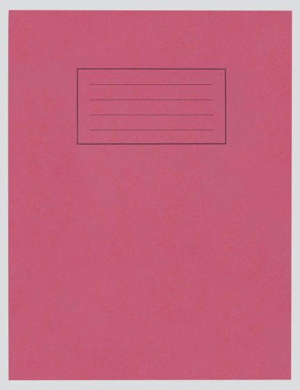 SH02607 EXERCISE BOOK 9X7 RED FM