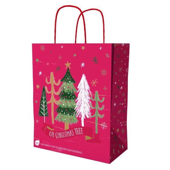 ECO NATURE FESTIVE SANTA GIFT BAG MEDIU