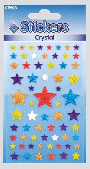 SH09206 CRYSTAL STICKERS STARS