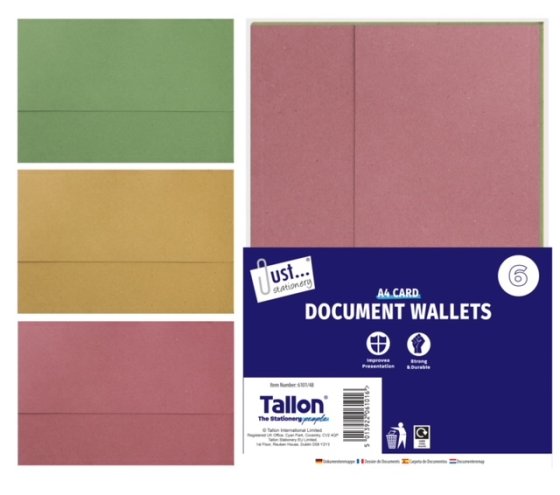 **RANGE EXTENSION** DOCUMENT WALLETS 6 PK