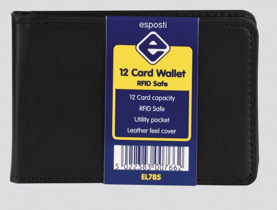 BJ1708 SJ10912 WALLET 12 CARD RFID SAFE