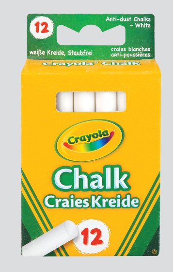 SH08211 CRAYOLA ANTI DUST CHALK WHITE
