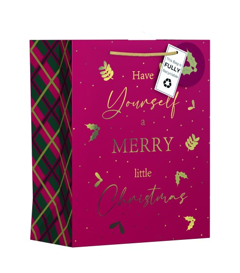 WIGIG GIFT BAG MERRY CHRISTMAS LARGE